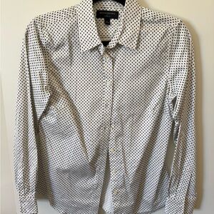 Banana Republic Dark Navy and White Patterned Shirt
